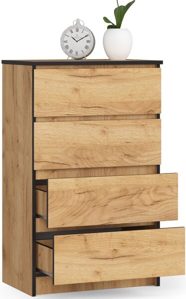 Comodă Keanu K60 4SZ (stejar craft). Promo -20%. 1152056