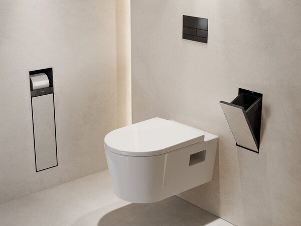 Hansgrohe XtraStoris Rock cos de gunoi 2.5 l negru 56063670