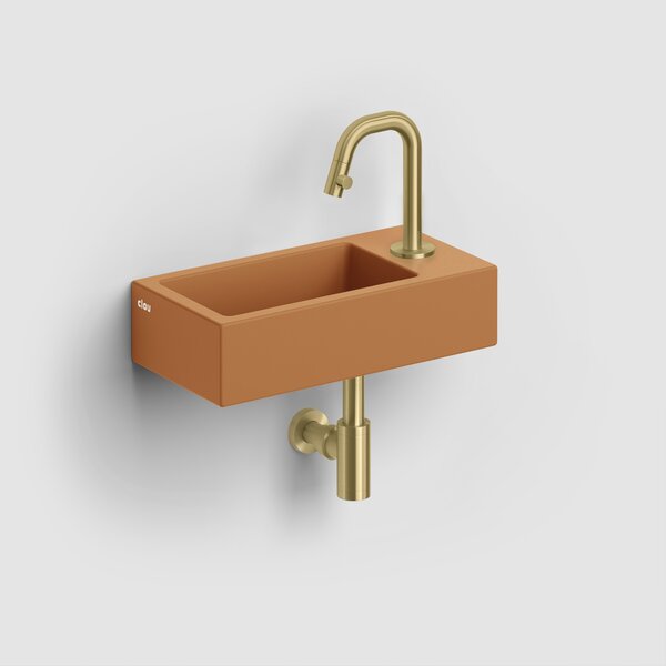 Clou Flush lavoar 36x18 cm dreptunghiular clasică-de blat maro/bej mat CL/03.36030