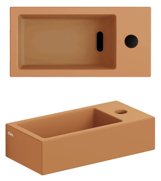 Clou Flush lavoar 36x18 cm dreptunghiular clasică-de blat maro/bej mat CL/03.36030