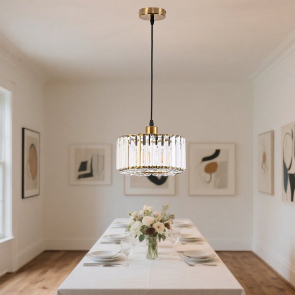 Light Prestige Vetro lampă suspendată 1x15 W auriu LP-2910/1P GD round