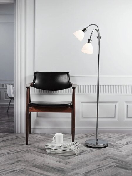 Nordlux Ray lampă de podea 2x25 W crom-opal 63224033