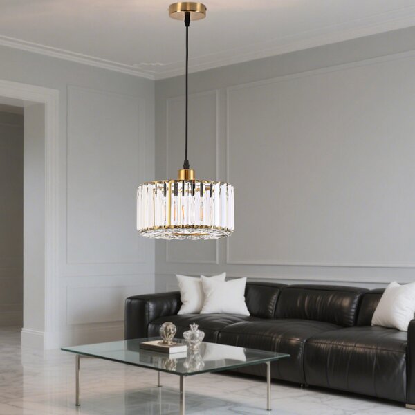 Light Prestige Vetro lampă suspendată 1x15 W auriu LP-2910/1P GD round