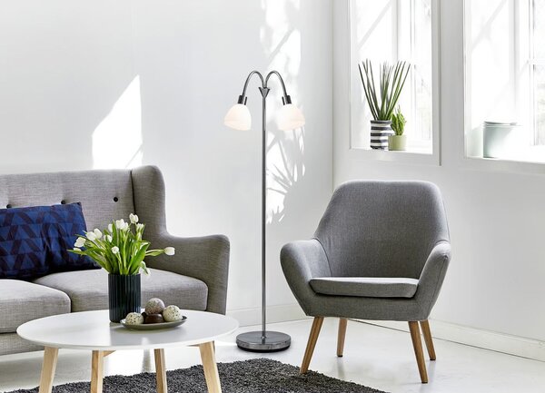Nordlux Ray lampă de podea 2x25 W crom-opal 63224033