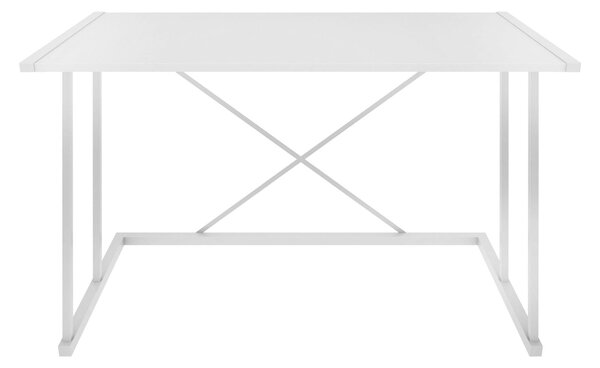 Masa birou Adelaide, alb, PAL/metal, 114x60x75 cm
