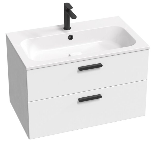 Ravak Chrome lavoar 80x49 cm dreptunghiular mobilier alb luciu XJG01180001