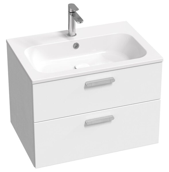 Ravak Chrome lavoar 70x49 cm dreptunghiular mobilier alb luciu XJG01170001