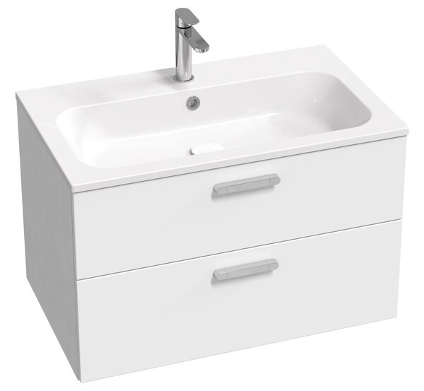 Ravak Chrome lavoar 80x49 cm dreptunghiular mobilier alb luciu XJG01180001