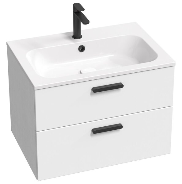 Ravak Chrome lavoar 70x49 cm dreptunghiular mobilier alb luciu XJG01170001