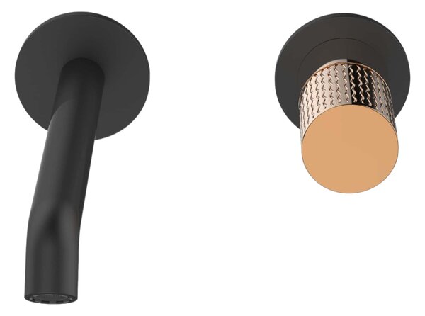 Invena Moonlight baterie lavoar ascuns negru BP-77-U14