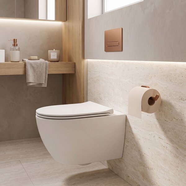 Suport hârtie igienică 109 Til Brush Copper