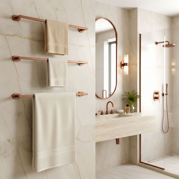 Cuier de baie Til 101 Brush Copper