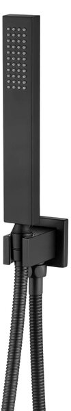 Invena Paros set de duș ascuns cu duș de ploaie negru BS-09-004