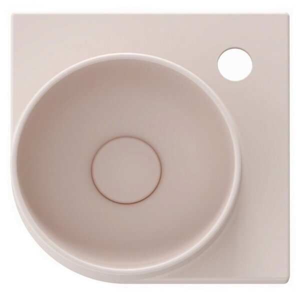Ravak Yard lavoar 28x28 cm semicircular clasică mat XJX0G228000