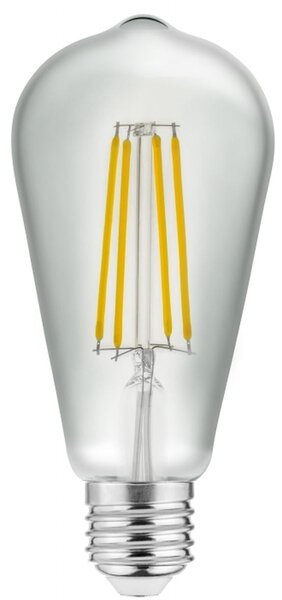 GTV bec cu led 1x6 W 3000 K E27 LD-ST64FLE6-30