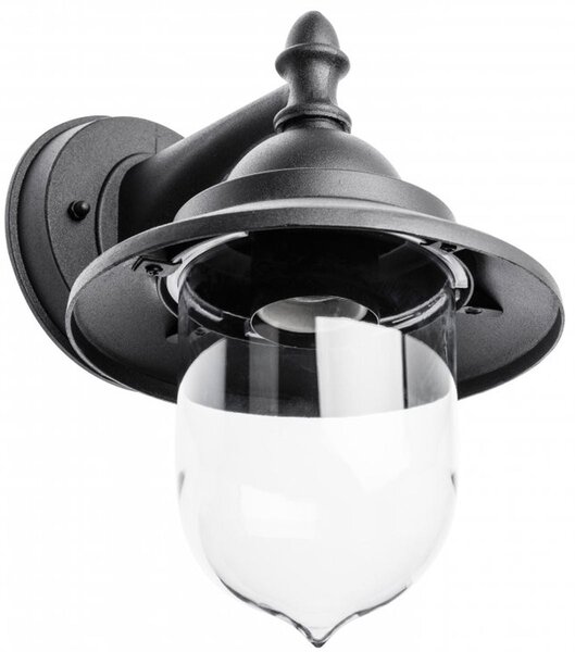 GTV Toskana-Ad aplica exterior 1x60 W negru OS-TOS0DA-00