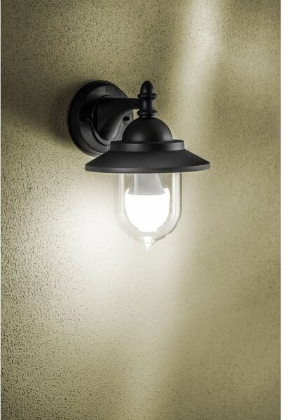 GTV Toskana-Ad aplica exterior 1x60 W negru OS-TOS0DA-00