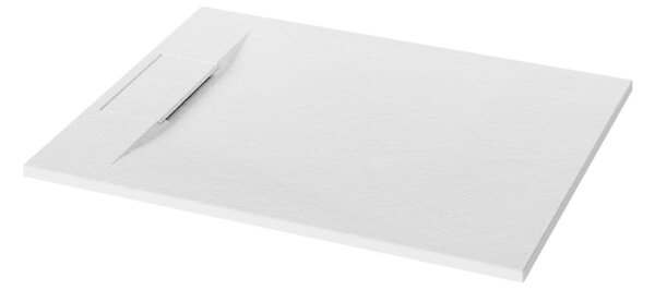 Invena Alvero cădiță de duș dreptunghiulară 90x80 cm alb AK-7B-809