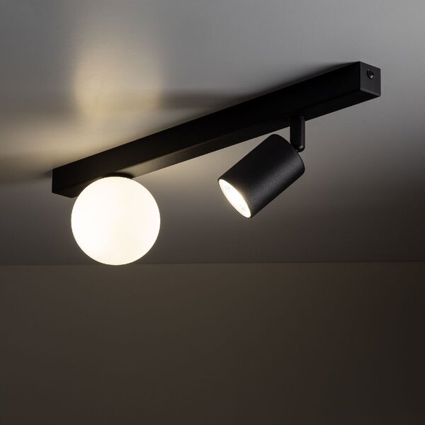 TK Lighting Vox lampă de tavan 2x10 W negru 10000