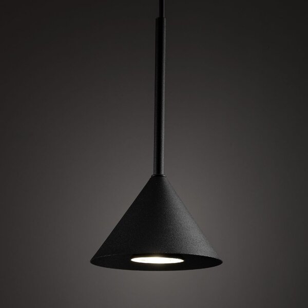 TK Lighting Cono lampă suspendată 1x10 W negru 10304