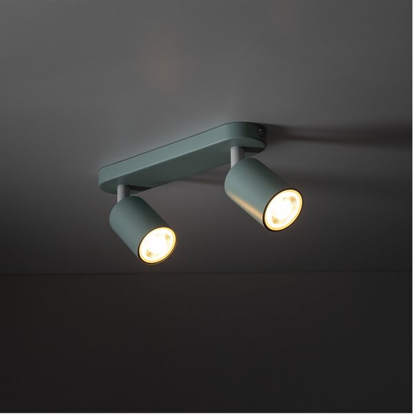 TK Lighting Livia lampă de tavan 2x10 W mentă 10235