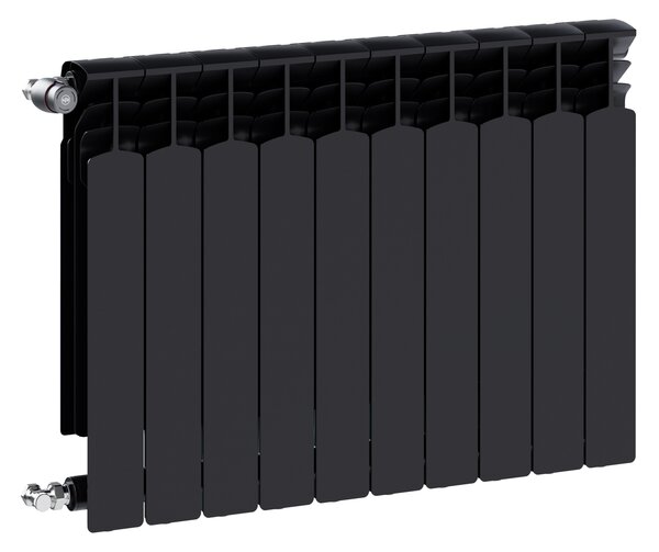 KFA Armatura G600F calorifer de cameră 67.2x80.5 cm podłączenie lateral negru 772-100-81