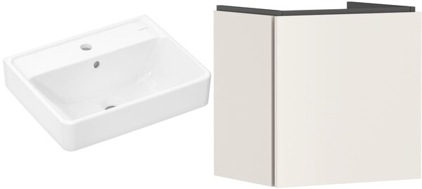 Set dulap Hansgrohe Xilesa E 54247780, lavoar Hansgrohe Xanuia Q 60131450