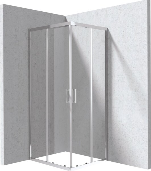 Deante Funkia Evo cabină de duș 90x80 cm dreptunghiular crom luciu/sticlă transparentă KYC_0089P