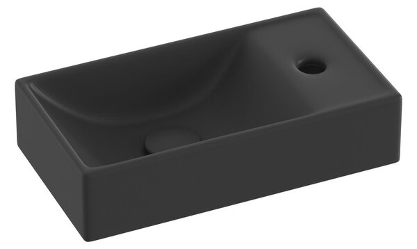 Ravak Veda lavoar 40.8x22.2 cm dreptunghiular clasică negru mat XJXPD240000