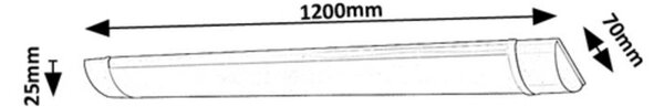 Rabalux Batten light2 lampă de sub dulap 1x36 W alb 78025