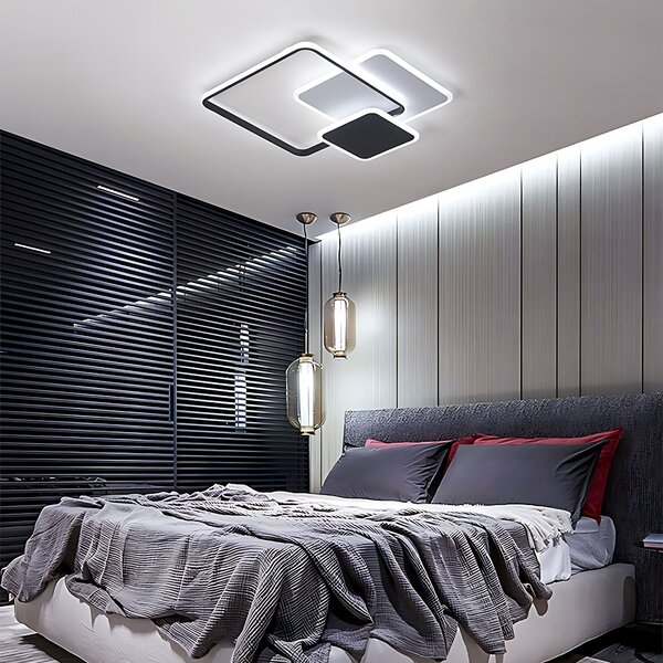 Lampă de tavan LHJ079-C BLACK/WHITE LED