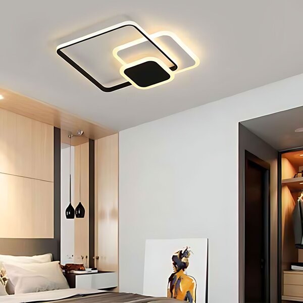 Lampă de tavan LHJ079-C BLACK/WHITE LED