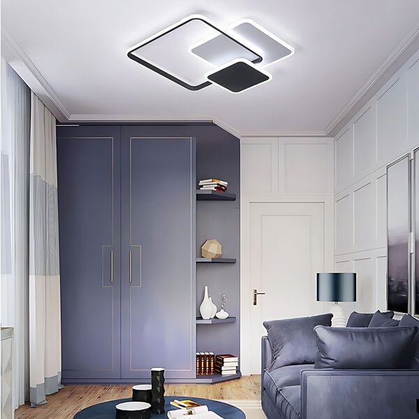 Lampă de tavan LHJ079-C BLACK/WHITE LED