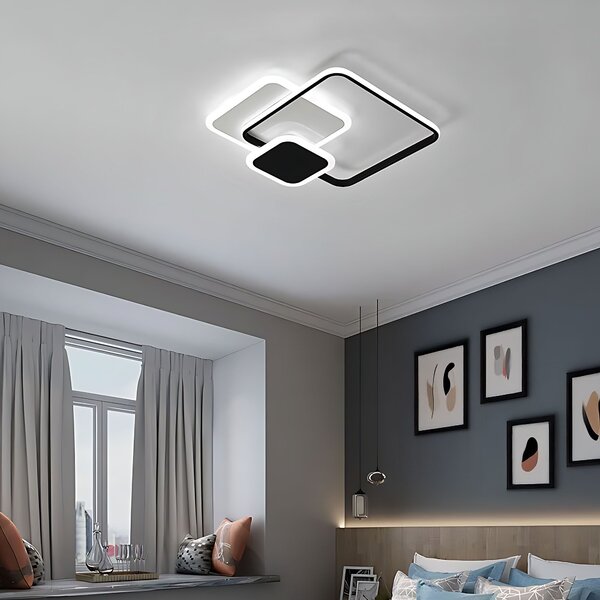 Lampă de tavan LHJ079-C BLACK/WHITE LED