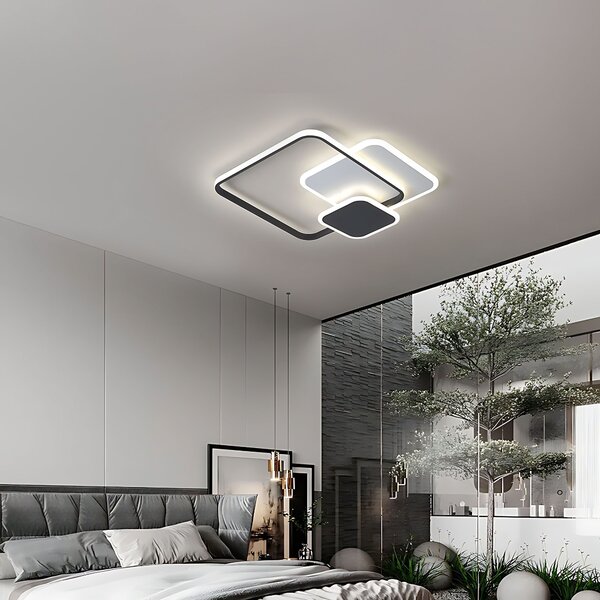 Lampă de tavan LHJ079-C BLACK/WHITE LED