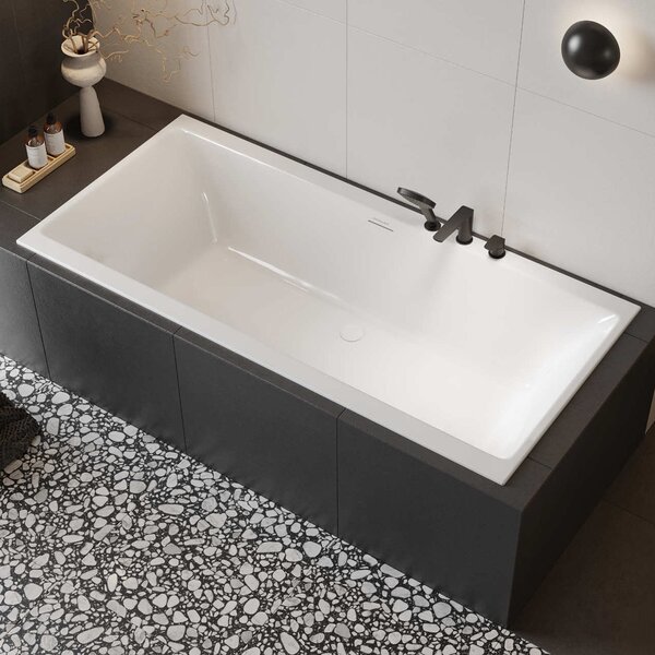 Excellent Pryzmat 2.0 cadă dreptunghiulară slim 160x75 cm alb WAEX.PRY2.16WHS
