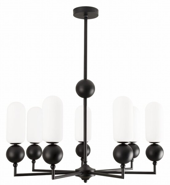 MaxLight Nova lampă suspendată x7 W alb-negru P0632