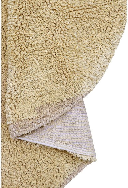 Covor pentru copii bej lavabil/țesut manual din bumbac 120x122 cm Bear – Lorena Canals