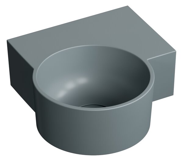 Omnires Ovo M+ lavoar 33x34 cm de colț clasică-de blat gri/piatră mat OVO335UWPAG