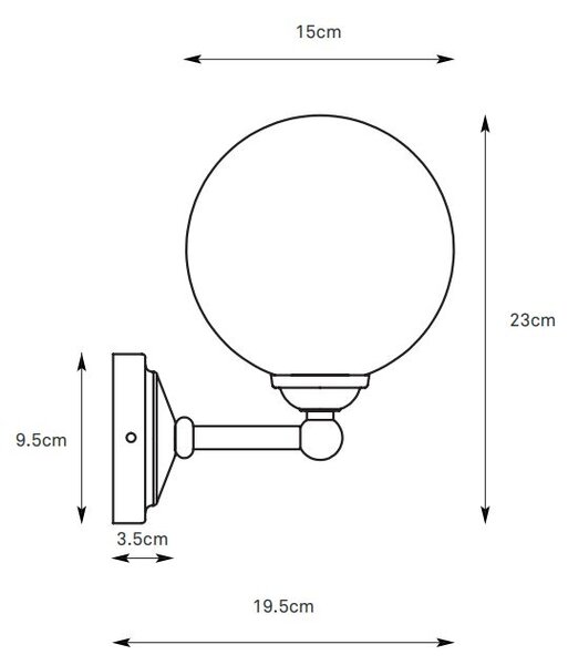 Markslöjd Tropea lampă de perete 1x20 W crom 109022