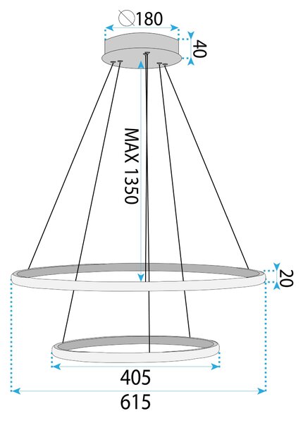 Lampa LED LHJ007-CP2 GOLD