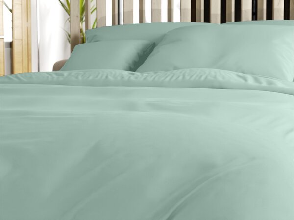 Lenjerie de pat din bumbac LUX mentol hoteliera cu buzunar Dimensiune lenjerie de pat: 70 x 90 cm | 140 x 200 cm