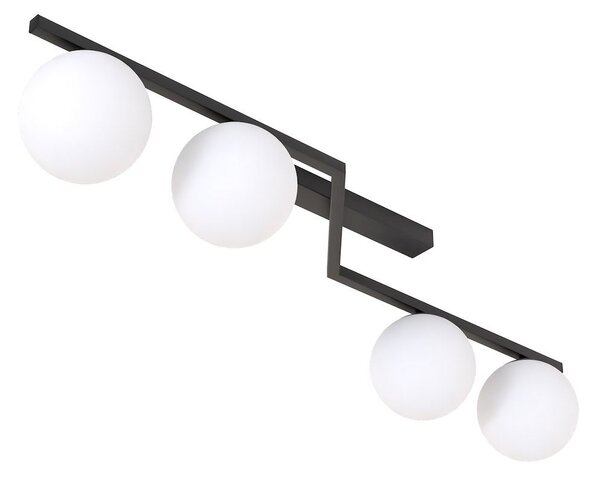 Emibig Naton lampă de tavan 4x10 W negru 1508/4