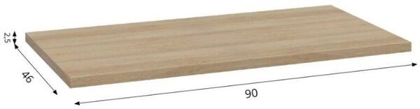 Defra Uni blat 90x46 cm fag 282-F-09007