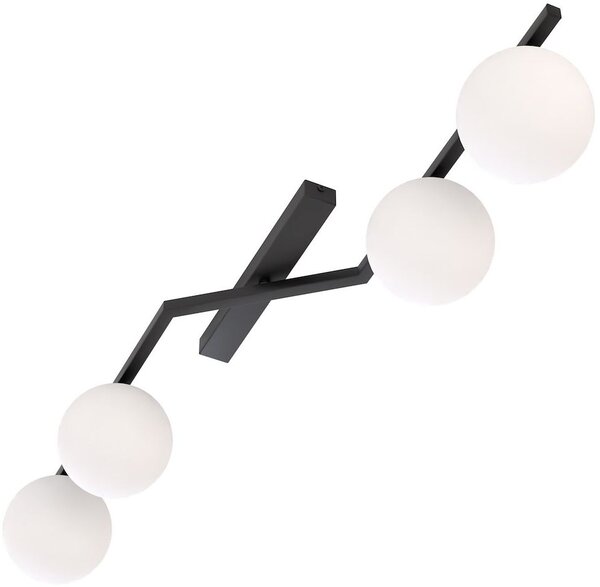 Emibig Naton lampă de tavan 4x10 W negru 1508/4