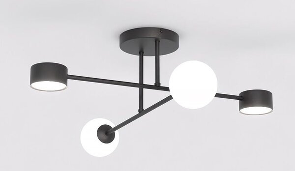 Emibig Holon lampă de tavan 4x8 W negru 1558/4