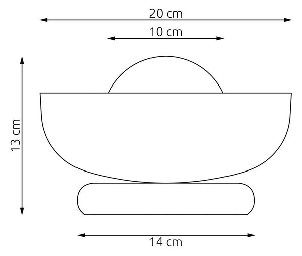 Emibig Ozzy lampă de perete 1x8 W negru-bej 1517/K1
