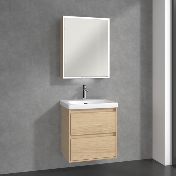 Villeroy & Boch My View+ dulap 60x16.8x75 cm cu oglinda stejar A4816LVJ