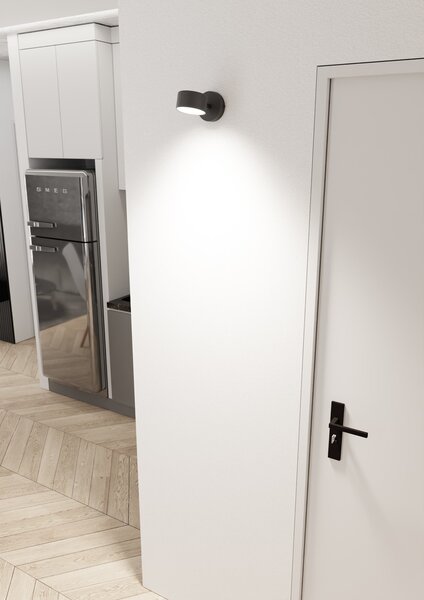 Emibig Sora lampă de perete 1x12 W negru 1440/K1