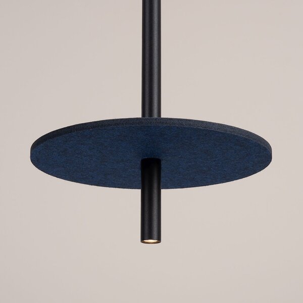 Sollux Lighting Feltro lampă suspendată 1x8 W negru-albastru SL.1881